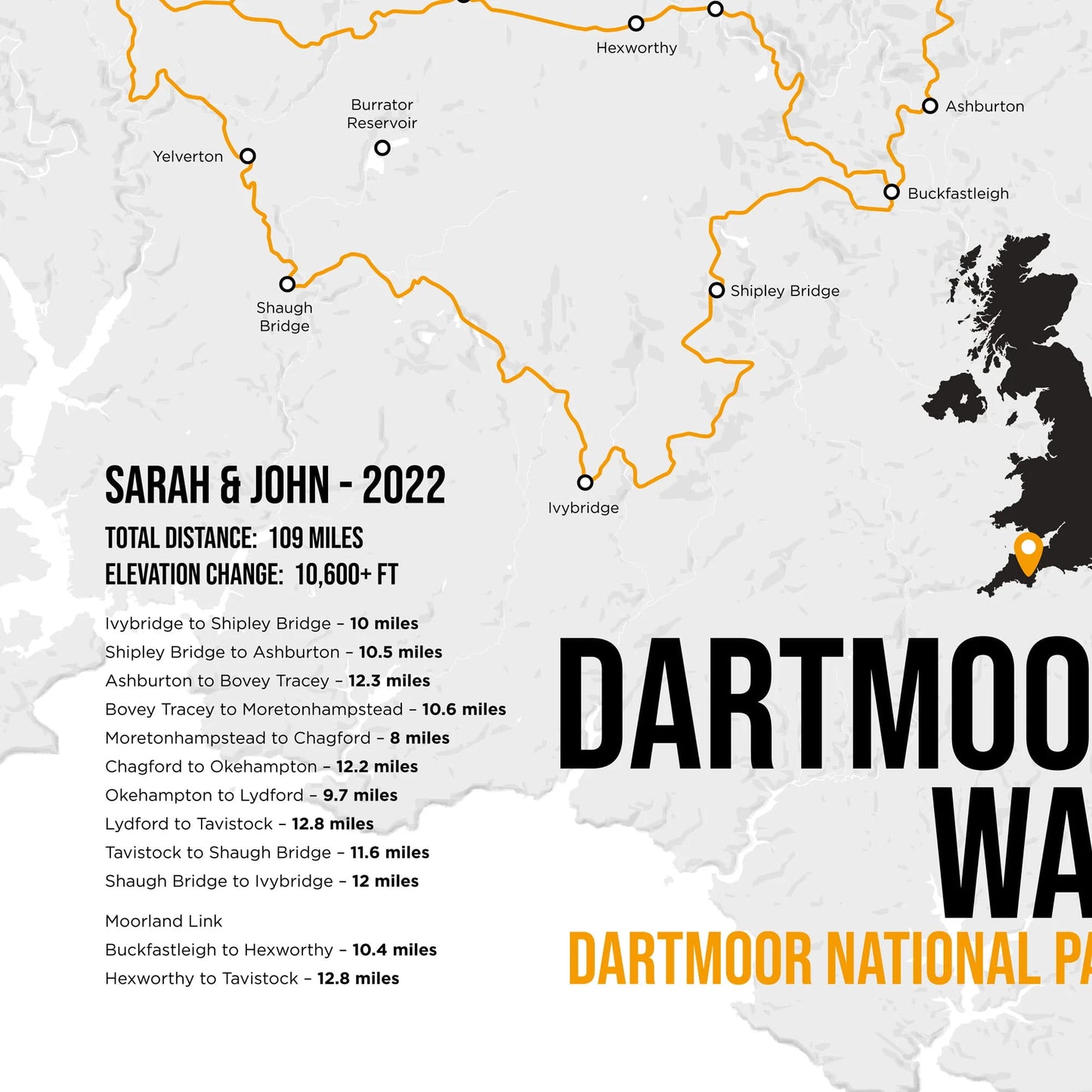 Dartmoor Way Custom Art Print