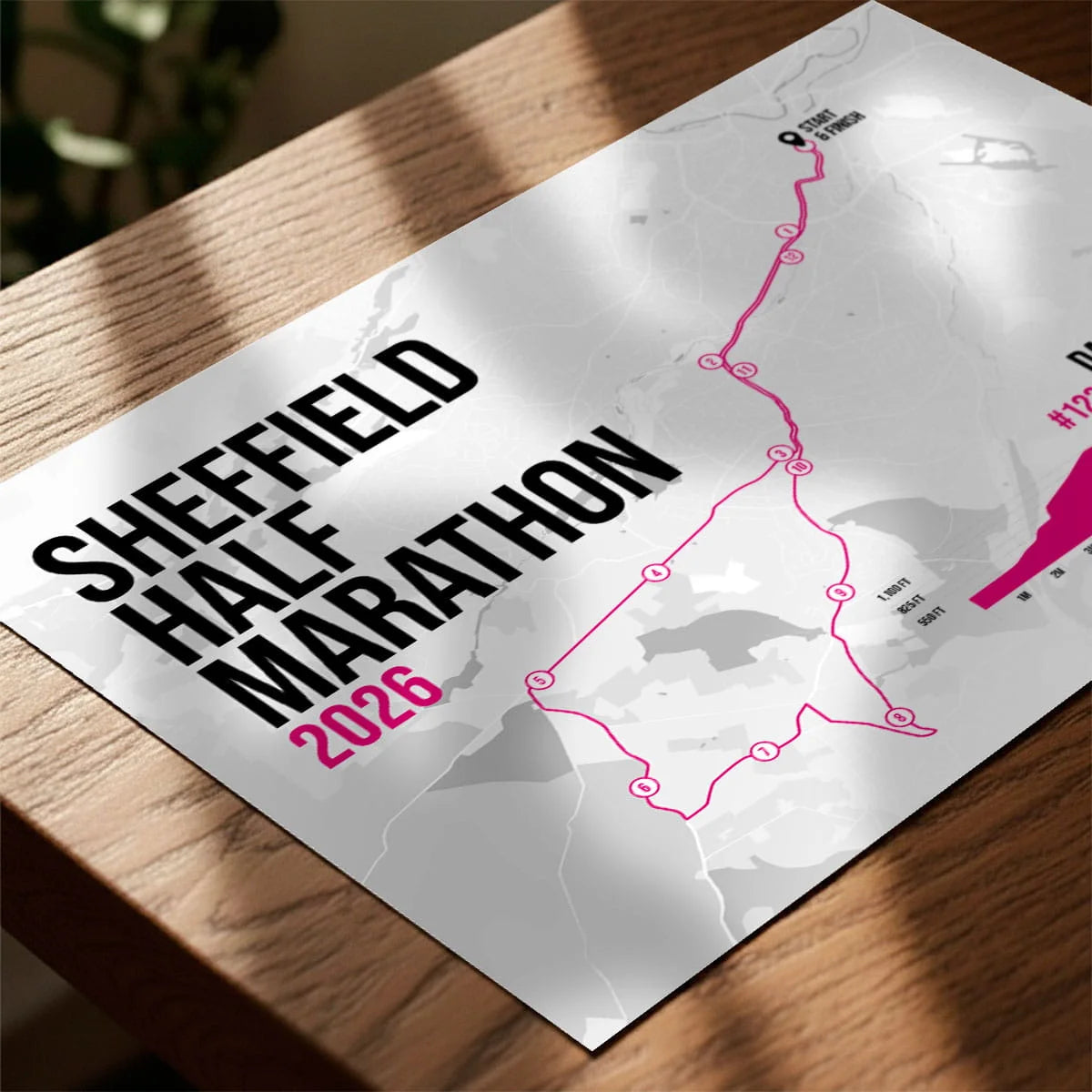 Sheffield Half Marathon 2026 Personalised Art Print