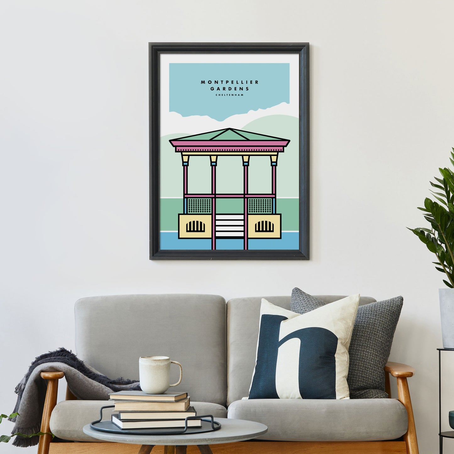 Montpellier Gardens, Cheltenham Bandstand Print