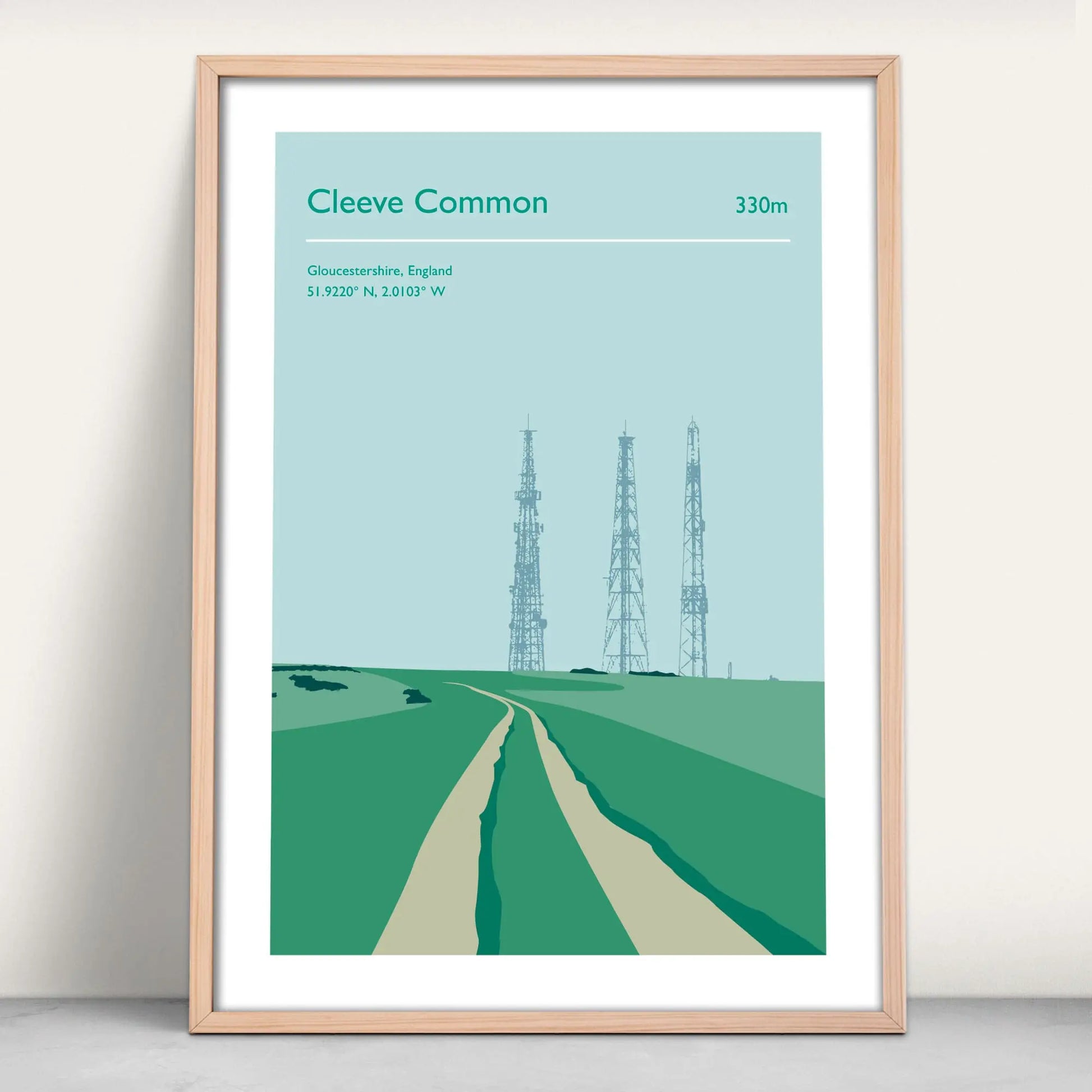 Cleeve Common art print from Purest Green Prints